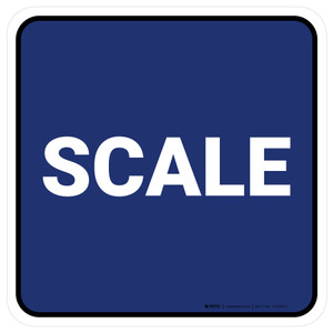 5S Scale Blue Square - Floor Sign