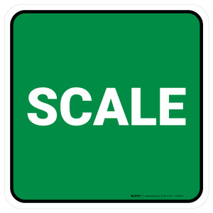 5S Scale Green Square - Floor Sign