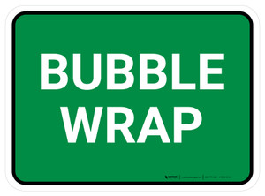 5S Bubble Wrap Green Rectangle - Floor Sign