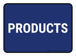5S Products Blue Rectangle - Floor Sign