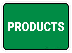 5S Products Green Rectangle - Floor Sign