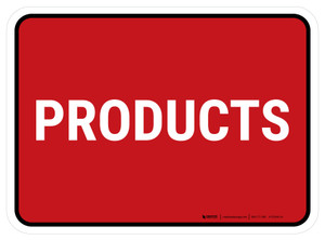 5S Products Red Rectangle - Floor Sign