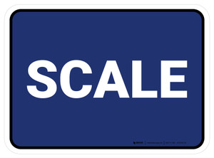 5S Scale Blue Rectangle - Floor Sign