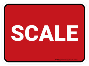 5S Scale Red Rectangle - Floor Sign