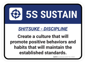 5S Sustain Rectangle - Floor Sign