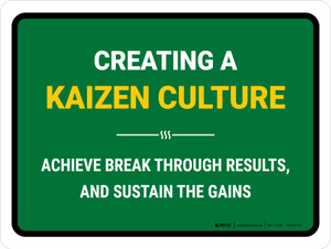 Create Kaizen Culture Landscape - Wall Sign