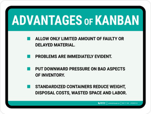 Kanban Advantages Landscape - Wall Sign