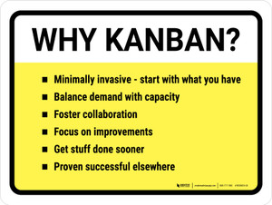 Why Kanban Landscape - Wall Sign