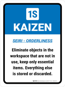 Kaizen 1S Portrait - Wall Sign