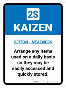 Kaizen 2S Portrait - Wall Sign