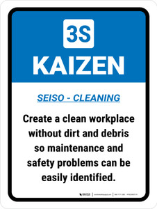 Kaizen 3S Portrait - Wall Sign