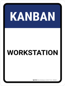 Kanban Workstation Portrait - Wall Sign