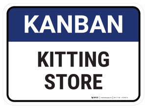Kanban Kitting store Rectangle - Floor Sign