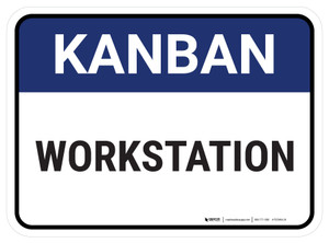 Workstation Rectangle - Floor Sign