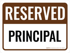 Reserved Principal Landscape - Wall Sign
