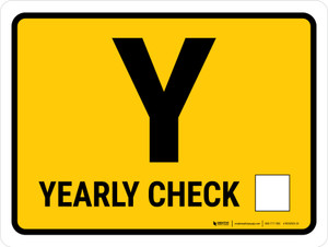 TPM Yearly Inspection Landscape - Wall Sign