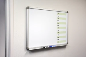 12 Hour Blank List 10X21 - Whiteboard Overlay