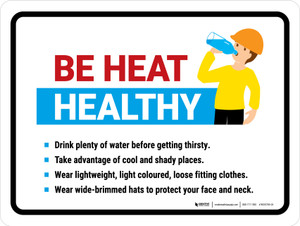 Be Heat Healthy Landscape - Wall Sign