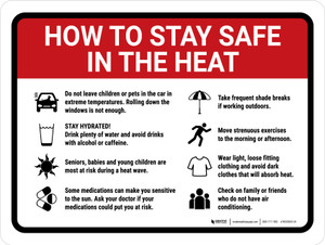 Prevetnive Measures For Heat Stress Landscape - Wall Sign