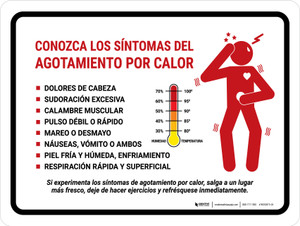 Know The Signs Of Heat Exhaustion Spanish Landscape - Wall Sign