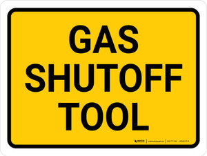 Gas Shutoff Tool Landscape - Wall Sign