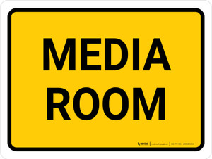 Media Room Landscape - Wall Sign