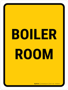 Boiler Room Portrait - Wall Sign