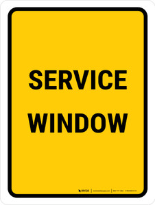 Service Window Portrait - Wall Sign