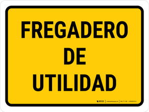 Utility Sink Spanish Landscape - Wall Sign