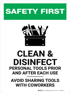 Safety First: Safety Instructions Portrait - Wall Sign