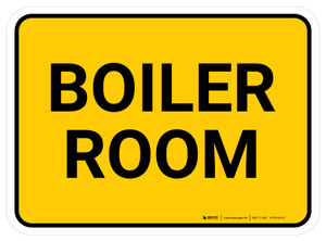 Boiler Room Rectangular - Floor Sign