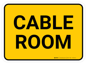 Cable Room Rectangular - Floor Sign