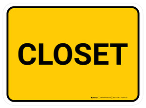 Closet Rectangular - Floor Sign