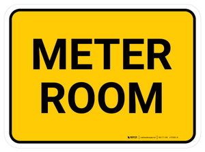 Meter Room Rectangular - Floor Sign