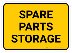 Spare Parts Storage Rectangular - Floor Sign