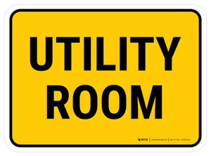 Utility Room Rectangular - Floor Sign