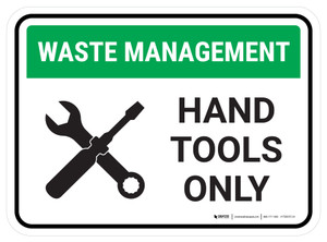 Waste Management Hand Tools Waste Recycling Rectangular - Floor Sign