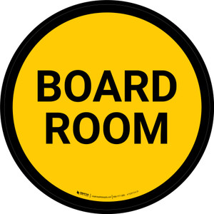 Board Room Circular - Floor Sign