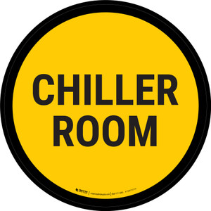 Chiller Room Circular - Floor Sign
