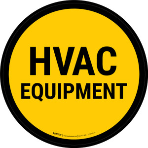 HVAC Equipment Circular - Floor Sign