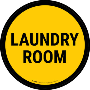 Laundry Room Circular - Floor Sign