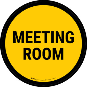 Meeting Room Circular - Floor Sign