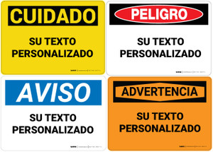 Custom OSHA Spanish Wall Sign