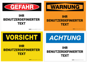 Custom OSHA German Label Custom OSHA German Label