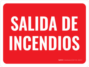 Salida de Incendios - Wall Sign