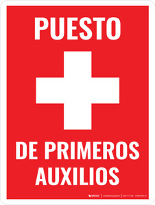Puesto de Primeros Auxilios - Wall Sign