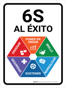 6S Para al Exito Vertical - Wall Sign