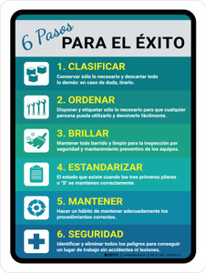 6S Para el Éxito Vertical - Wall Sign