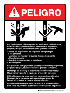 Peligro - La Prensa Eléctrica Incumple las Directrices ANSI - Wall Sign