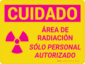 Área de Radiación - Wall Sign